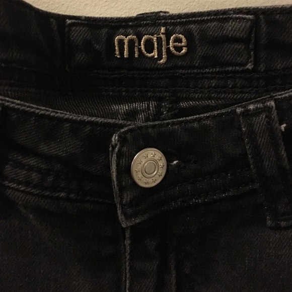 Maje Deva faded black skinny jeans Deva - Picture 3 of 4