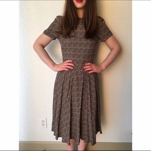 Polka-Dot Midi Dress