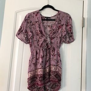 Kendall and Kylie Tie Front Romper