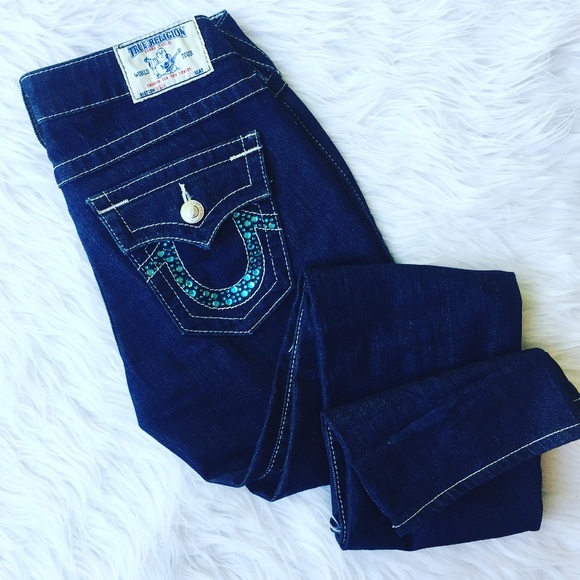 True Religion Denim - • True Religion • Rhinestone Jeans