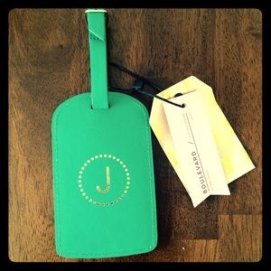 Monogram Leather Luggage Tag J