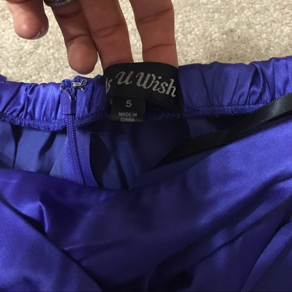 SOLD 👗Bluish Purple One Shoulder Sleeve Dress👗 - Picture 4 of 4