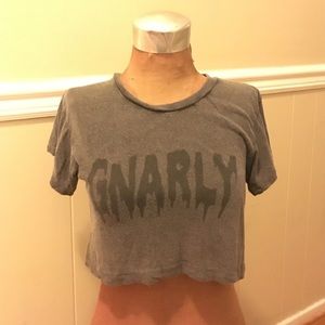 Cropped Brandy Melville Gnarly tee