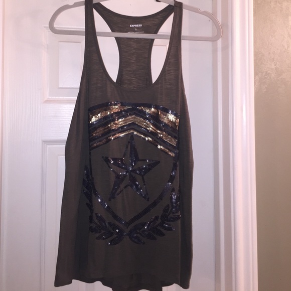 ‼️ SOLD on Ⓜ️ercari ‼️ Express Military tank top