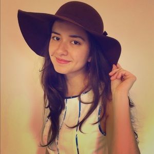 Brown Floppy Felt Hat