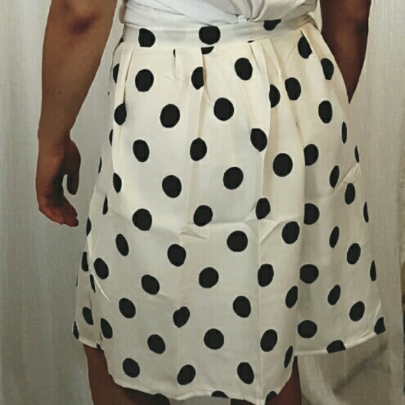 *LAST ONE*💟HP💟 Vintage High Waist Polka Dot Midi - Picture 3 of 4