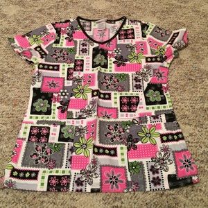 Scrub star scrub top