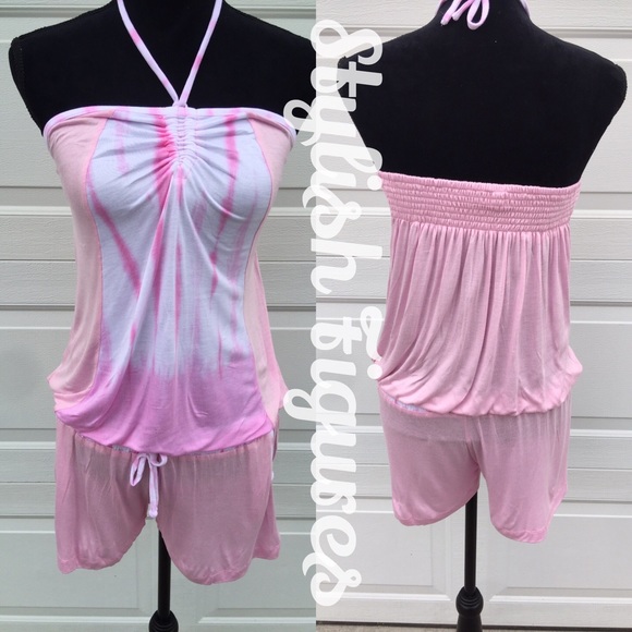 WEEKEND SALE! Pink Tie-dye romper.