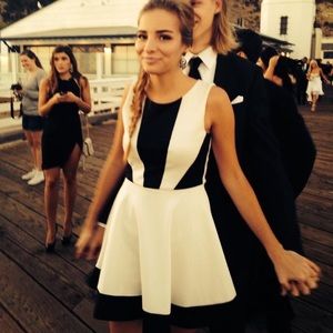 Black and white Evening Dress