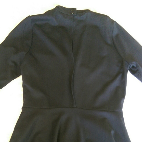 Navy high neck cocktail dress! - Picture 3 of 4