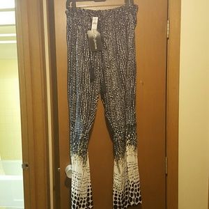 Wide leg palazzo pants