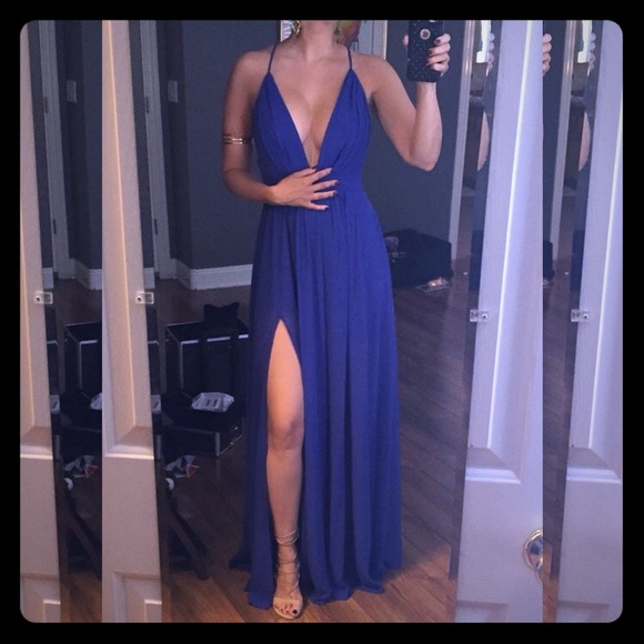 Gorgeous Hot Miami Styles high slit maxi dress