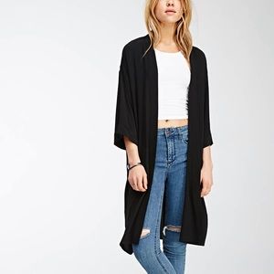 F21 Drapey Crèpe Kimono