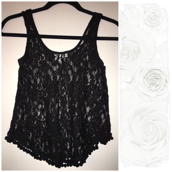 All Black Lace Tank