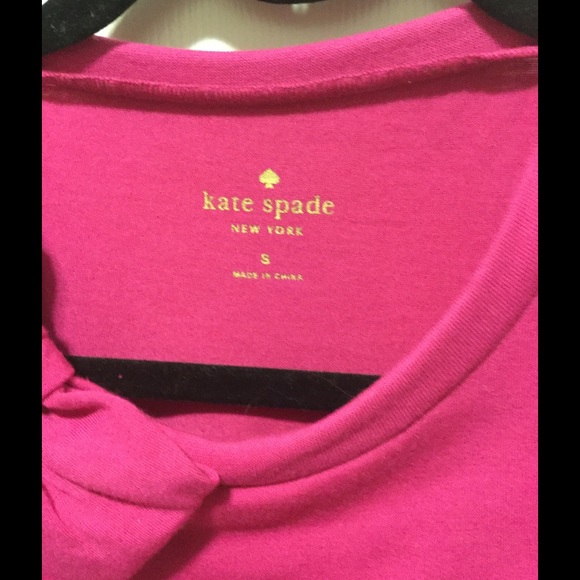 Kate Spade Draped Jersey Dress with Bow - Picture 3 of 4