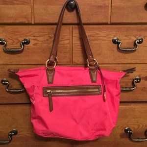 Hot pink handbag