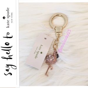 kate spade flamingo keychain