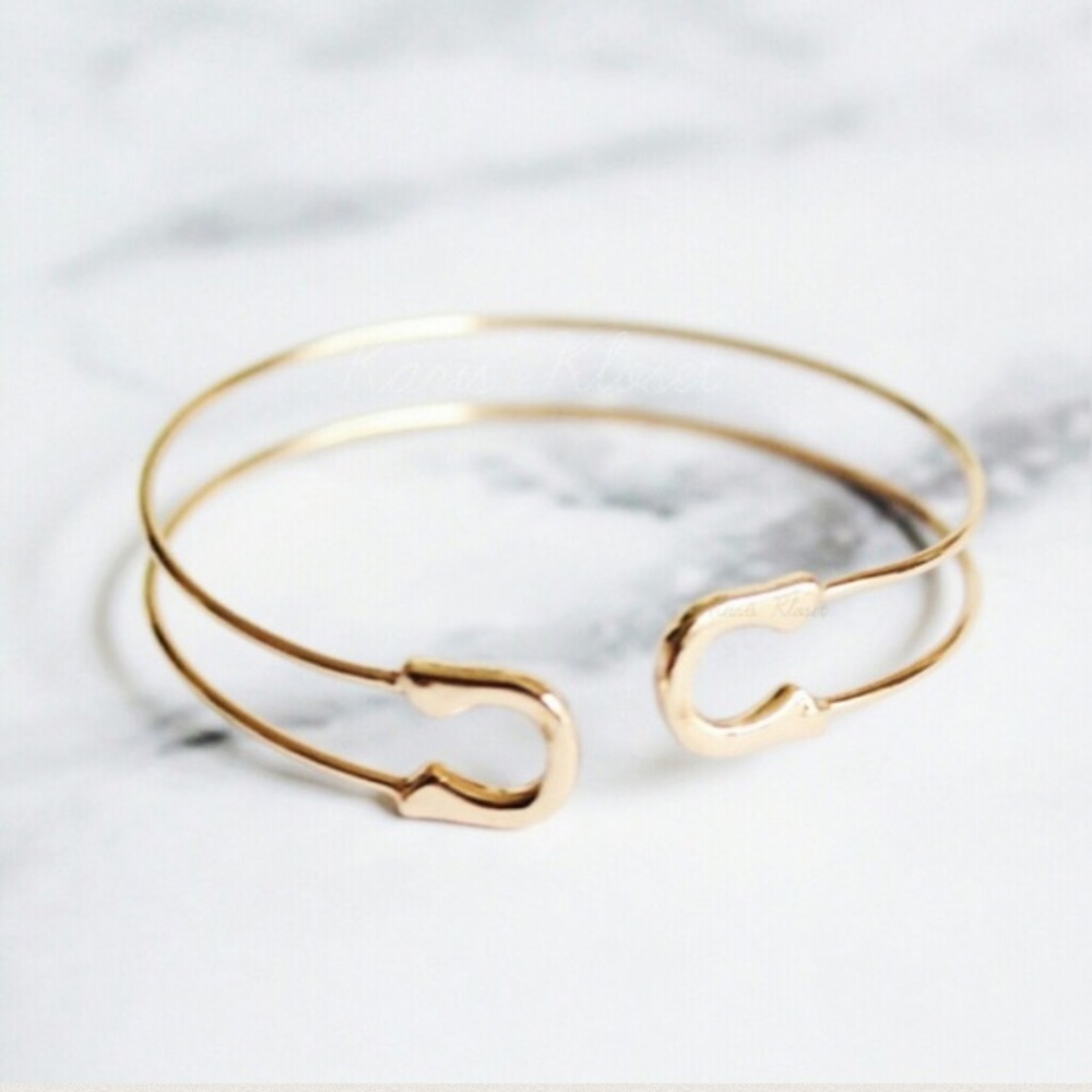 Jewelry | Safety pin delicate hardware bracelet - Picture 3 of 3