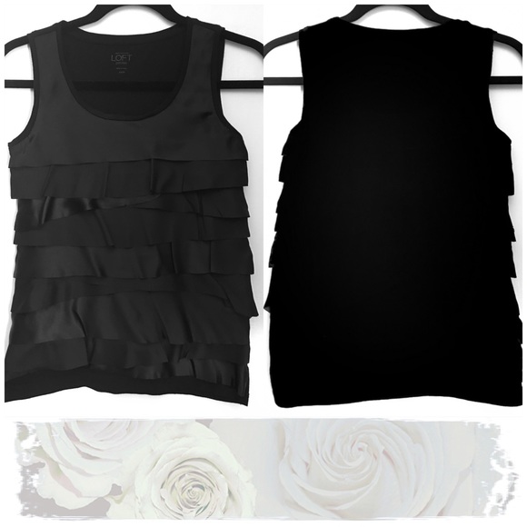 Ann Taylor Loft Black Tank Top