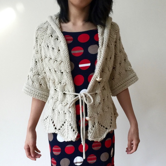 Oversized Knitted Shrug