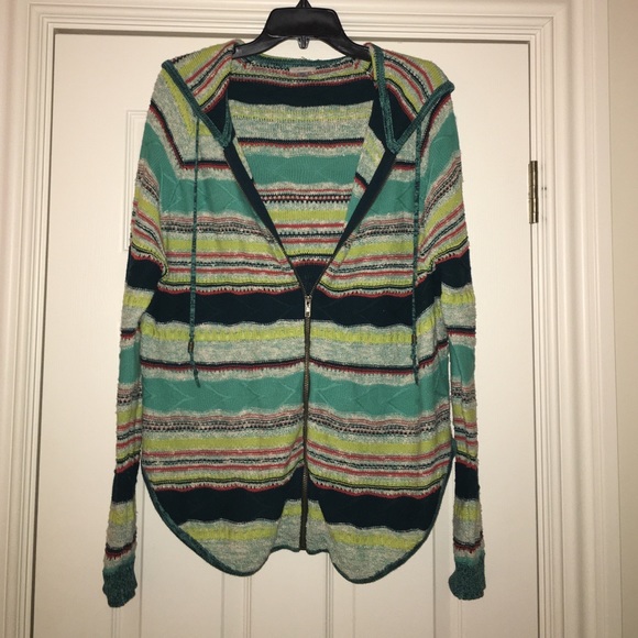 Multicolored Zip Up Jacket