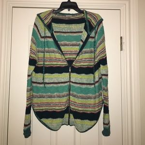 Multicolored Zip Up Jacket