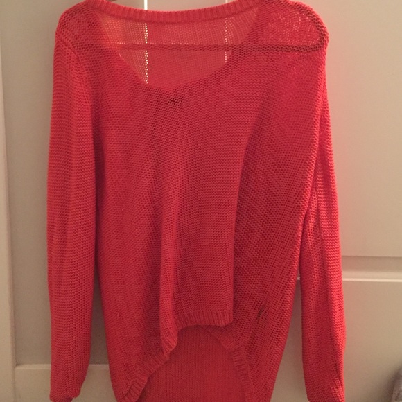 Coral sweater