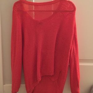 Coral sweater