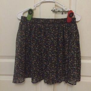Floral skater skirt
