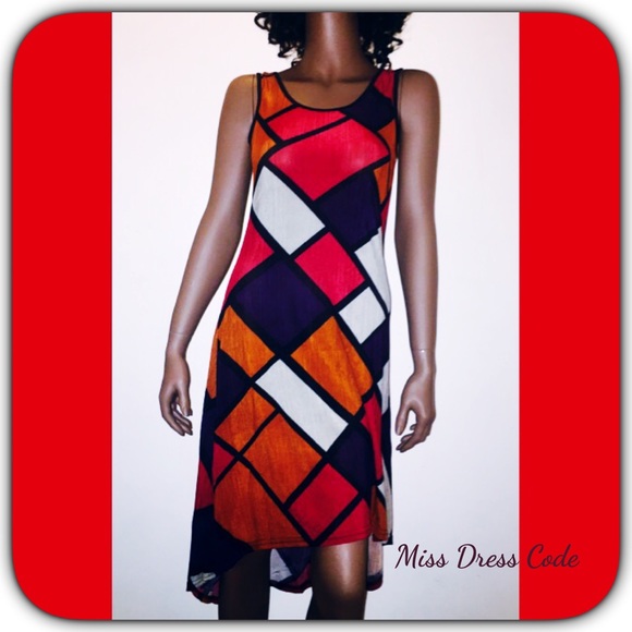 Colorful Block Dress - Picture 1 of 2