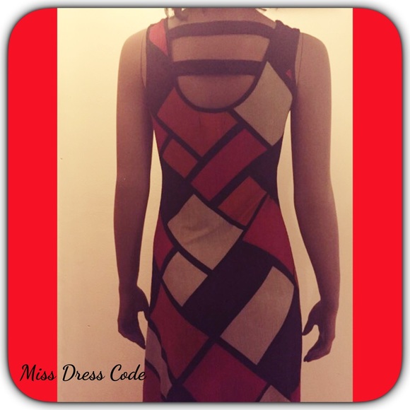 Colorful Block Dress - Picture 2 of 2