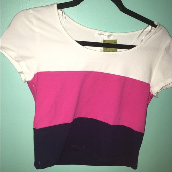 Crop top tiered colors