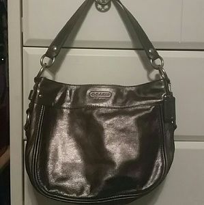 Beautiful graphite Coach purse