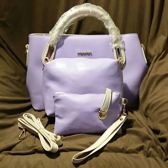 3 piece Light purple fashion handbags - Picture 2 of 7