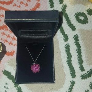 Sparkling apple necklace