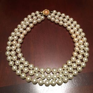 3 Strand Pearl Necklace