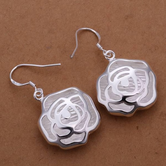 Sterling silver drop earrings