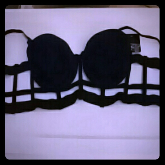 ***EDC SALE***Black caged crop top EDC