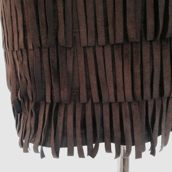 ❌SOLD❌ Pocahontas Fringe Mini Skirt - Picture 3 of 4
