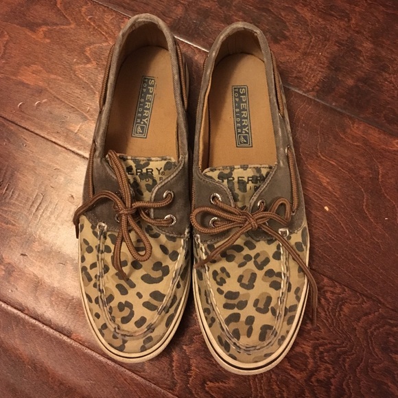 Cheetah print Sperry Top-Siders