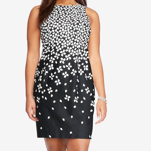 Ralph Lauren sateen floral dress