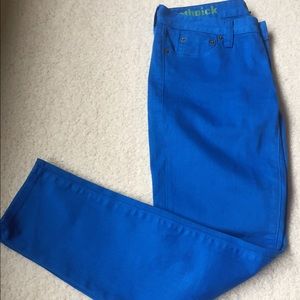 J. Crew toothpick blue jeans