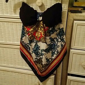 Strapless Bandana Top
