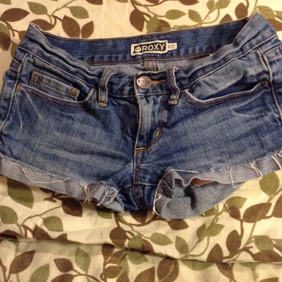 Roxy 00 denim shorts low waist
