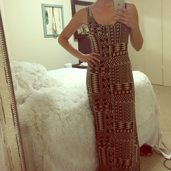 Staring at stars tribal maxi dress
