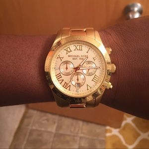 Gold Oversized Michael Kors Watch