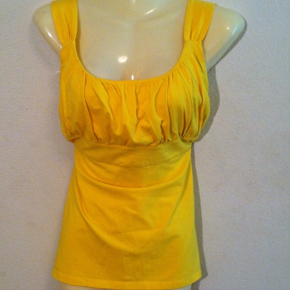 Ann Taylor size L  yellow yellow color top