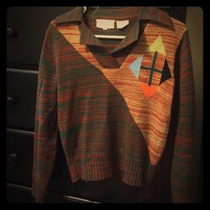 Retro knitted sweater