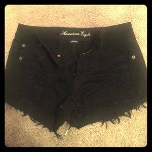 Black American eagle shorts