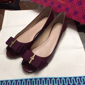 Tory Burch Open Toe Wedge